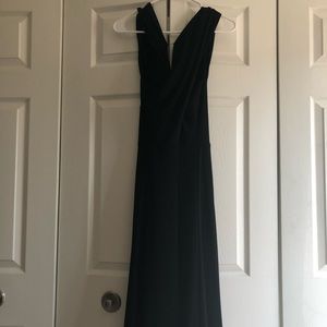 Black cross cross front dress